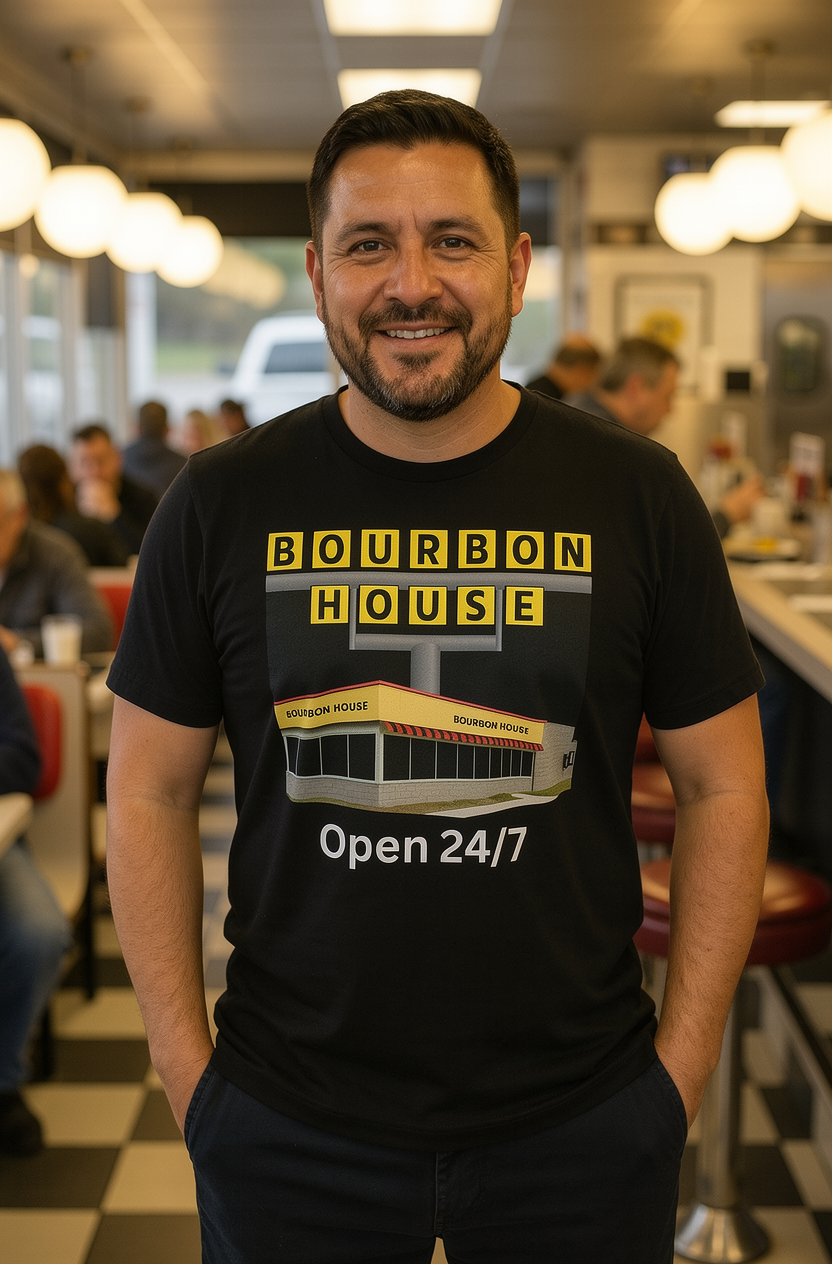 Bourbon House t-shirt in Black